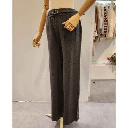 밴딩 니트 팬츠 벨트 세트