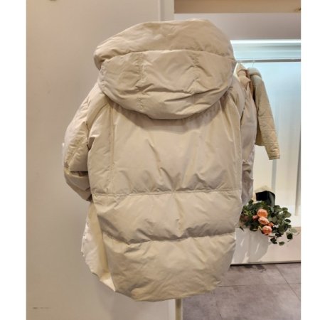 후드넥 베이직 구스다운 점퍼