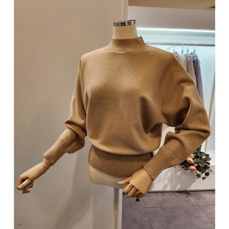 반목 가오리핏 무지 니트