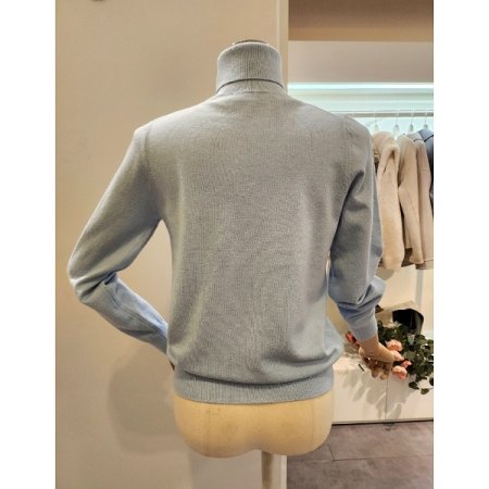 무지 기본핏 폴라넥 니트