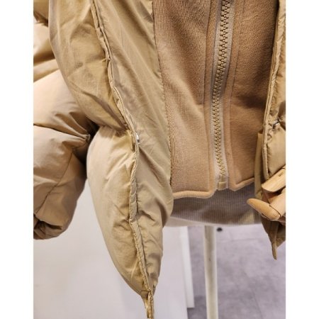 후드 레이어드 패딩 점퍼