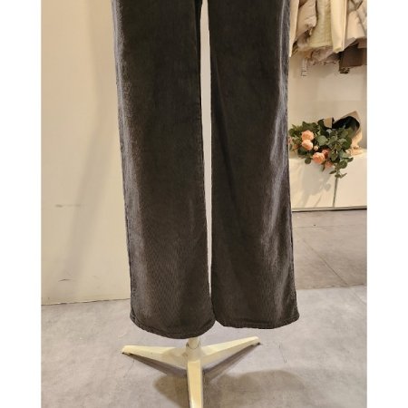기모 코듀로이 일자 통 팬츠