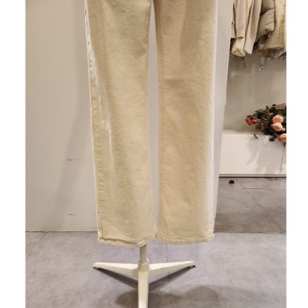 기모 슬림 일자 통 팬츠