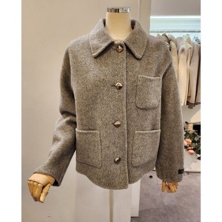 쓰리포켓 알파카 블랜디드 자켓