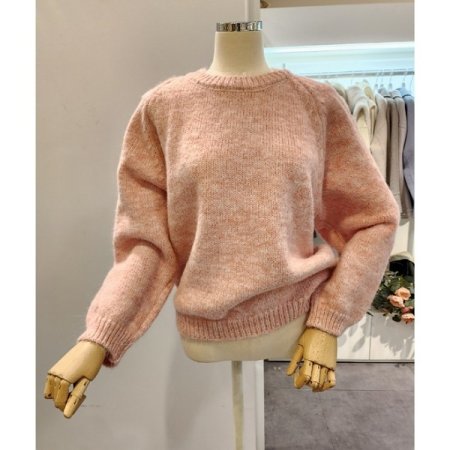 라운드넥 컬러 보카시니트