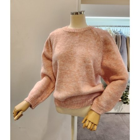 라운드넥 컬러 보카시니트