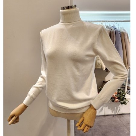 베이직 기본핏 폴라넥 니트