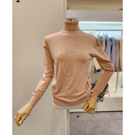 베이직 기본핏 폴라넥 니트