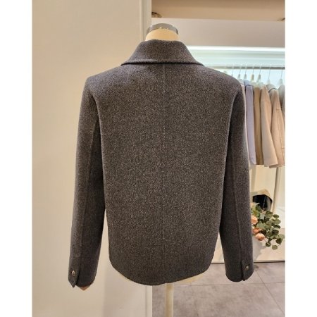 투버튼 빅포켓 캐시미어 자켓