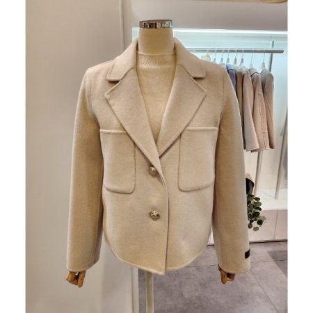 투버튼 빅포켓 캐시미어 자켓