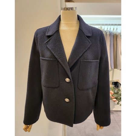 투버튼 빅포켓 캐시미어 자켓