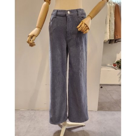 기모 골지 와이드 팬츠