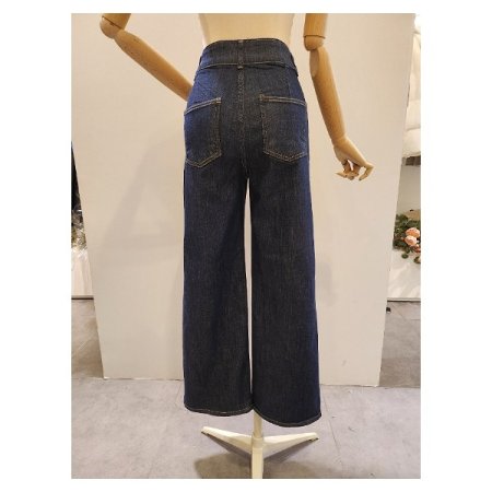 투버튼 양 포켓 와이드 팬츠