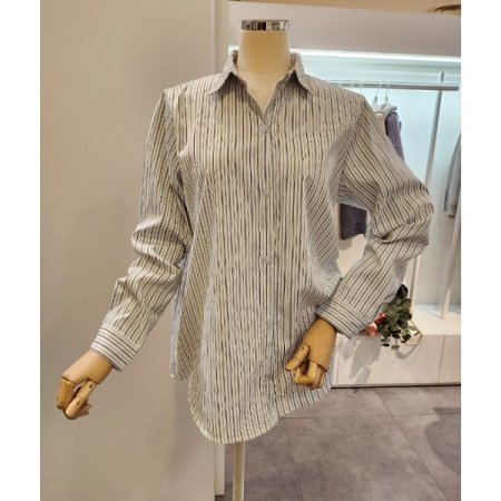 카라 줄지 셔츠