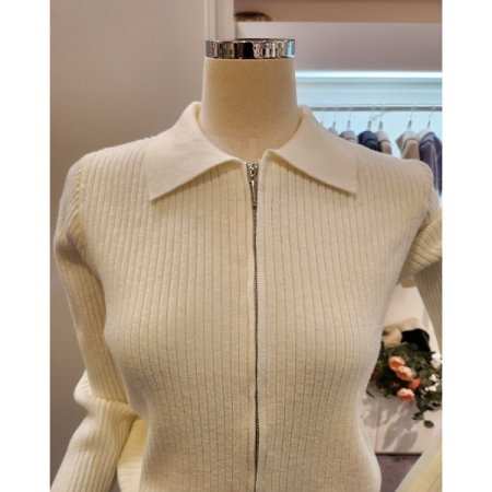 골지 투웨이 집업 가디건