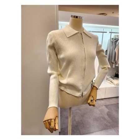 골지 투웨이 집업 가디건