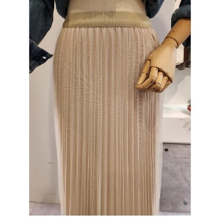 밴딩 플리츠 샤 스커트