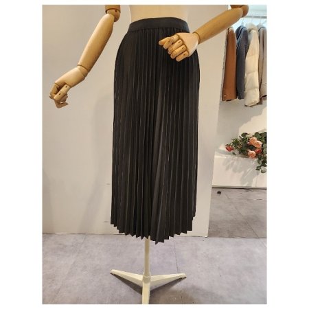 심플 밴딩 플리츠 스커트