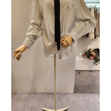 블랙타이 스트라이프 셔츠