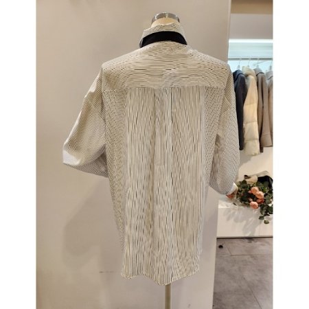 블랙타이 스트라이프 셔츠