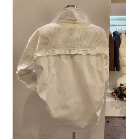 프릴 디테일 루즈핏 셔츠