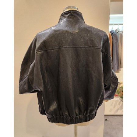 베이직 집업 레자 자켓