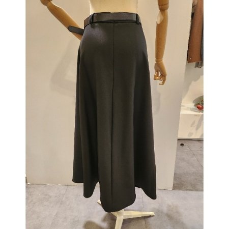 벨트 세트 에이라인 롱 스커트