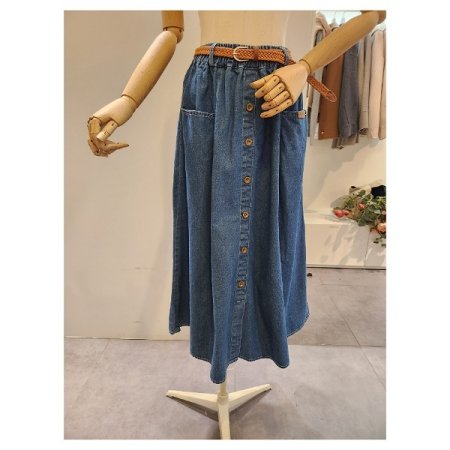 밴딩 청 스커트 벨트 세트