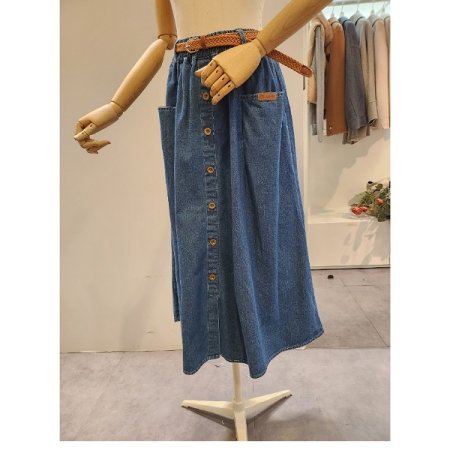 밴딩 청 스커트 벨트 세트