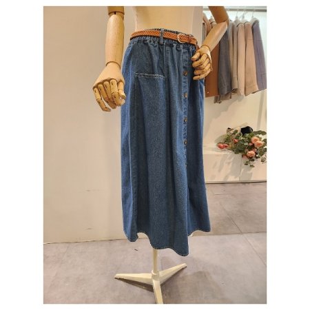 밴딩 청 스커트 벨트 세트