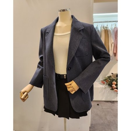 쓰리포켓 투버튼 하프자켓