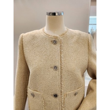 태슬 양포켓 트위드 자켓