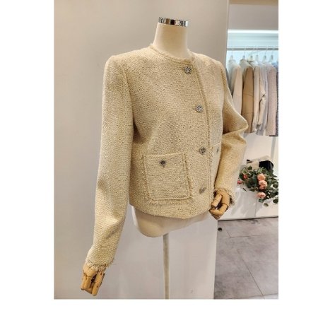 태슬 양포켓 트위드 자켓