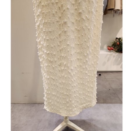 뒷 트임 밴딩 스커트