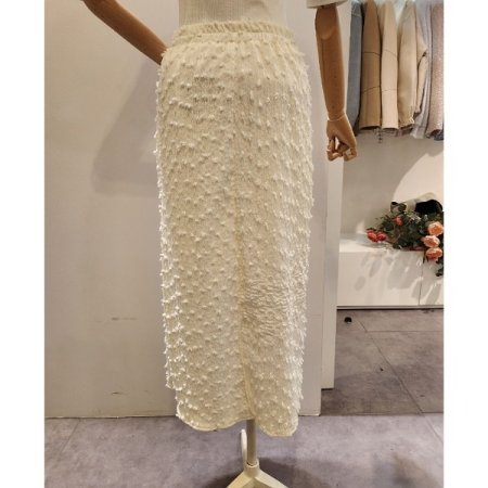 뒷 트임 밴딩 스커트