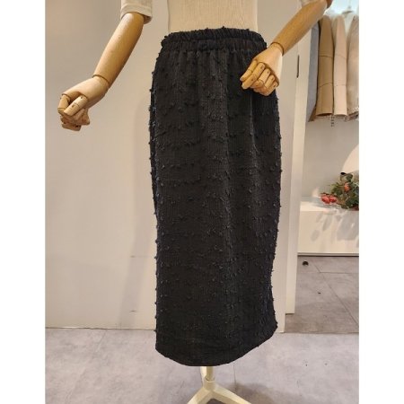 뒷 트임 밴딩 스커트