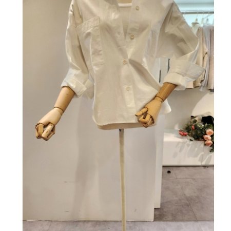 양포켓 무지 셔츠