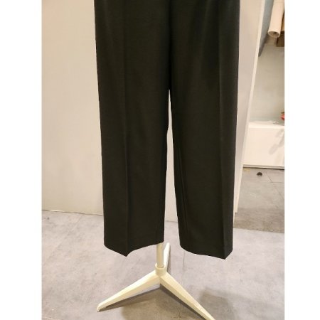 뒷밴딩 단추 와이드 슬랙스