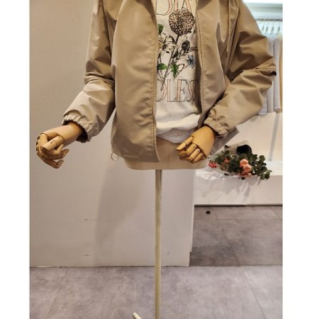 심플 후드 집업 점퍼