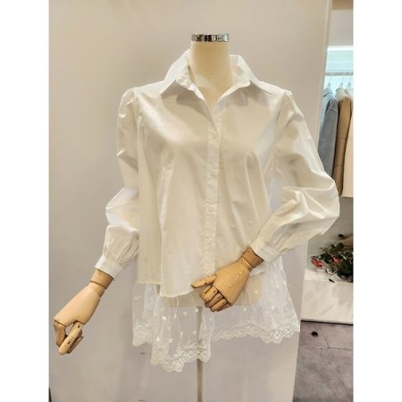 레이스 포인트 셔츠