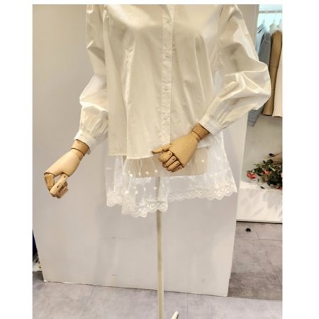 레이스 포인트 셔츠