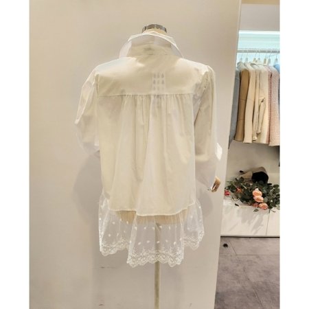 레이스 포인트 셔츠