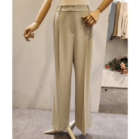 핀턱 와이드핏 슬랙스