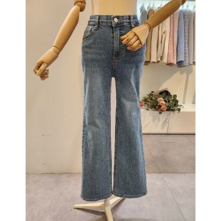 워싱 부츠컷 데님 팬츠