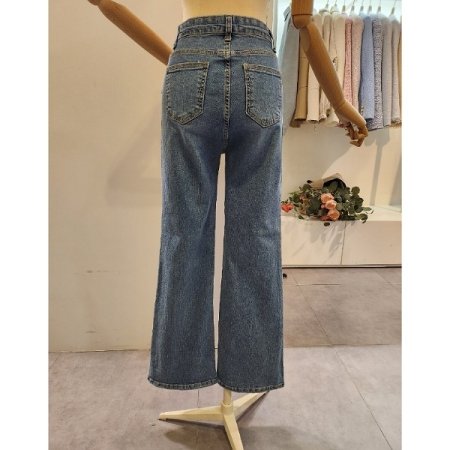 워싱 부츠컷 데님 팬츠