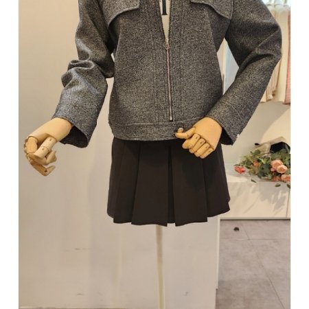 카라 집업 자켓