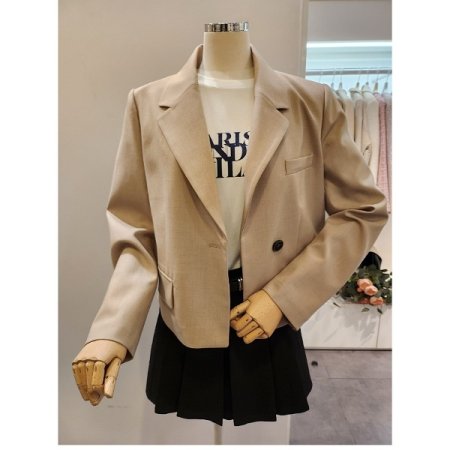 원버튼 숏 자켓