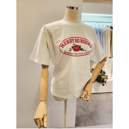 과일 레터링 반팔 티셔츠