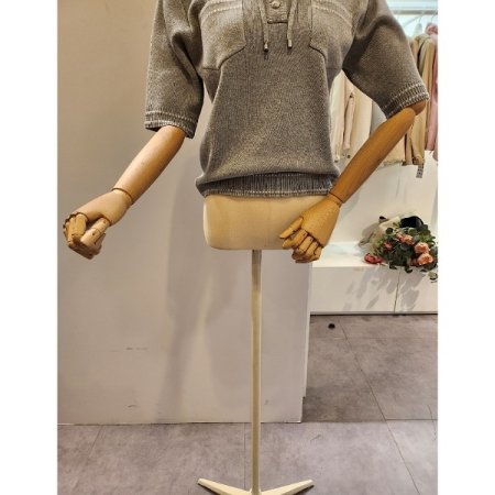 후드넥 미니포켓 니트