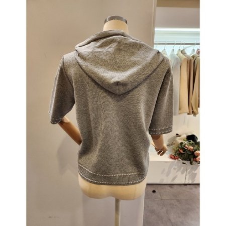 후드넥 미니포켓 니트